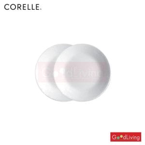 Corelle จานอาหาร ขนาด 7 นิ้ว (18 cm.) สีขาว 2 ชิ้น /C-03-106-NLP-B2