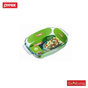 Pyrex Roaster ถาดอบแก้ว รุ่น P-00-230B (สีขาวใส)